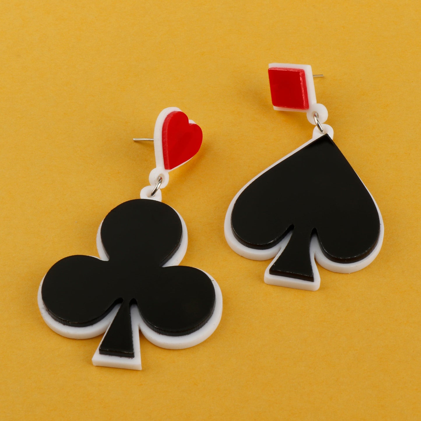 Clubs and Spades , Diamond and Hearts Earring