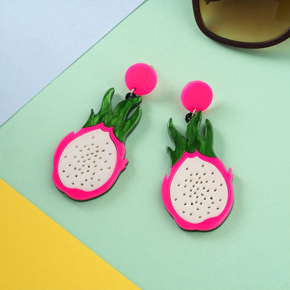 Dragon fruit  Earring