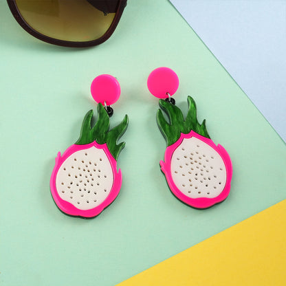 Dragon fruit  Earring